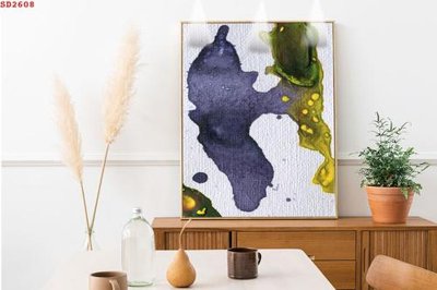 File gốc File tranh hiện đại Sơn Dầu SD2608 (in 3D) cho trang trí