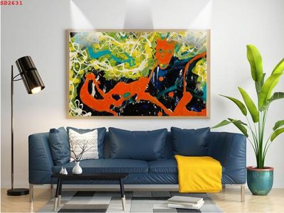 File ảnh File tranh hiện đại Sơn Dầu SD2631 (gốc) dùng in Pano