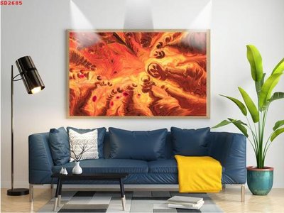 File gốc File tranh hiện đại Sơn Dầu SD2685 (PNG) trong suốt (transparent)