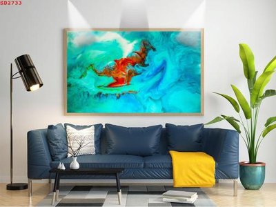 File gốc File tranh hiện đại Sơn Dầu SD2733 (trang trí) phòng trẻ em