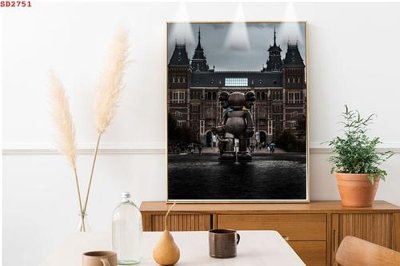 File gốc File tranh hiện đại Sơn Dầu SD2751 (trang trí) phòng ngủ