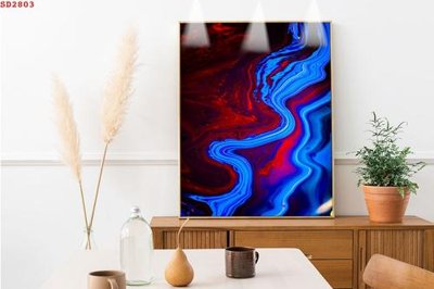 File in trần File tranh hiện đại Sơn Dầu SD2803 (bản gốc) phong cảnh