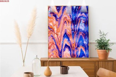 File gốc in mica File tranh hiện đại Sơn Dầu SD2825 chất lượng