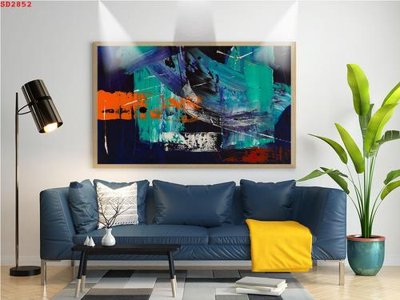 File gốc File tranh hiện đại Sơn Dầu SD2852 (in mica) làm quà tặng