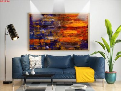 File gốc File tranh hiện đại Sơn Dầu SD2854 (phong cách) châu Âu