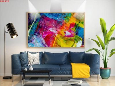 File gốc File tranh hiện đại Sơn Dầu SD2875 (in tráng gương) hiện đại