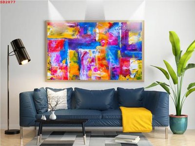 File gốc File tranh hiện đại Sơn Dầu SD2877 (PNG) nền trong suốt