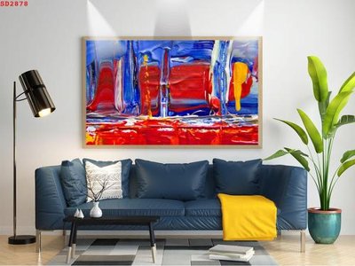 File in mica File tranh hiện đại Sơn Dầu SD2878 (bản gốc) sắc sảo