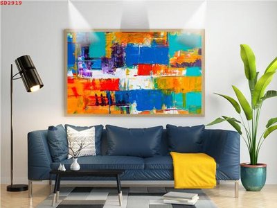 File tranh gốc in trần nhà File tranh hiện đại Sơn Dầu SD2919 3D