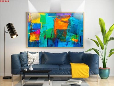 Download file gốc File tranh hiện đại Sơn Dầu SD2944 (in mica) trang trí