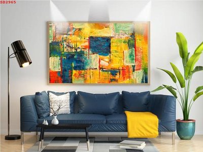 File in ấn cao cấp File tranh hiện đại Sơn Dầu SD2965 (file gốc)