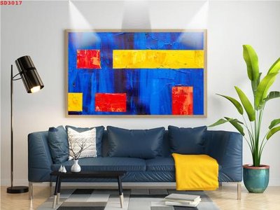 File in trần File tranh hiện đại Sơn Dầu SD3017 (bản gốc) bầu trời