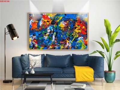 File gốc File tranh hiện đại Sơn Dầu SD3036 (trang trí) cho phòng khách