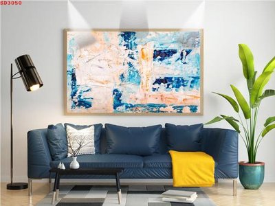 File gốc File tranh hiện đại Sơn Dầu SD3050 (in lụa) trang trí tường