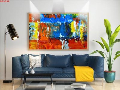 File PSD File tranh hiện đại Sơn Dầu SD3096 (gốc) cho designer