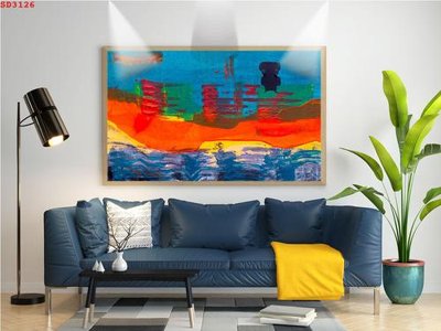 File tranh File tranh hiện đại Sơn Dầu SD3126 (gốc) in trên kính