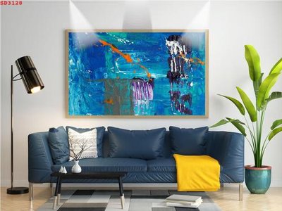 File PSD File tranh hiện đại Sơn Dầu SD3128 (bản gốc) đã tách nền