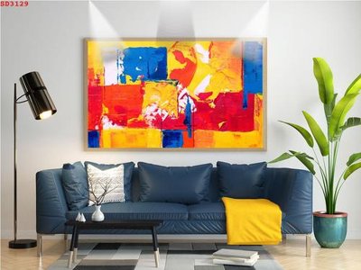 File gốc File tranh hiện đại Sơn Dầu SD3129 (in mica) làm quà tặng