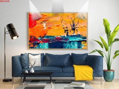 File gốc File tranh hiện đại Sơn Dầu SD3158 (ảnh chi tiết) để in ấn