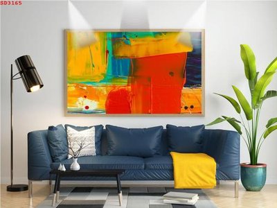 Ảnh gốc File tranh hiện đại Sơn Dầu SD3165 (siêu chi tiết) để in ấn