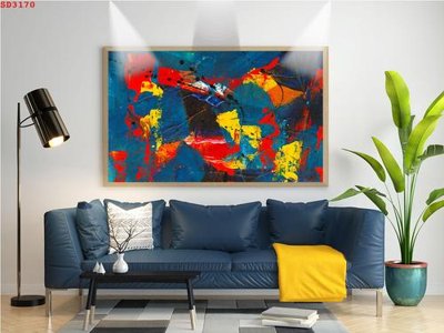 File gốc in ấn File tranh hiện đại Sơn Dầu SD3170 chất lượng vượt trội