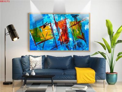 File gốc File tranh hiện đại Sơn Dầu SD3171 (bản quyền) cho in ấn