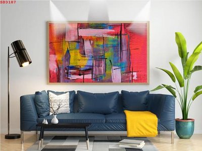 Hình ảnh file gốc File tranh hiện đại Sơn Dầu SD3187 cho in UV