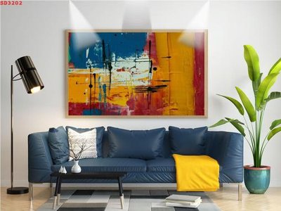 Tải về hình ảnh gốc File tranh hiện đại Sơn Dầu SD3202 sắc nét