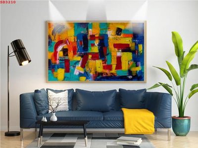 File PSD File tranh hiện đại Sơn Dầu SD3210 (gốc) cho designer