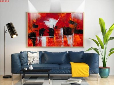 File ảnh File tranh hiện đại Sơn Dầu SD3218 (gốc) in Hiflex