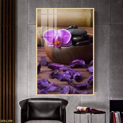 File tranh gốc in trần nhà Tranh trang trí Spa SPA1299 3D