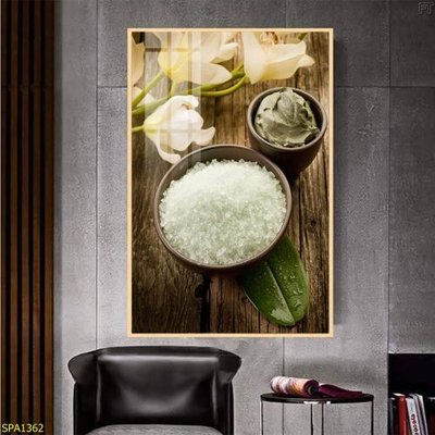 File in trần Tranh trang trí Spa SPA1362 (bản gốc 3D) sống động