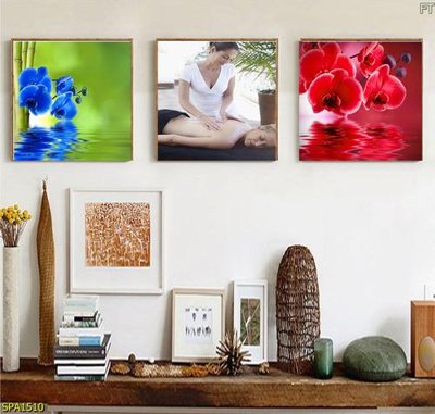 File in trần Tranh trang trí Spa SPA1510 (bản gốc 3D) sống động