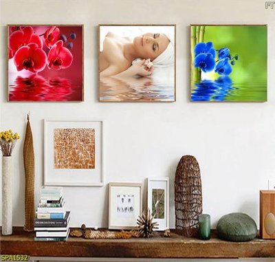 File tranh Tranh trang trí Spa SPA1532 (bản gốc) in lụa dán tường