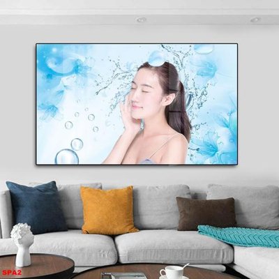 Ảnh gốc File tranh trang trí spa SPA2 (độ nét cao) in tráng gương