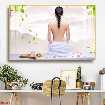 Download file gốc Tranh trang trí Spa SPA2011 (in lụa) cao cấp