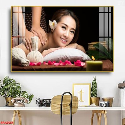 Ảnh gốc Tranh trang trí Spa SPA2058 (độ nét cao) in tráng gương