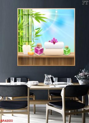 Ảnh gốc Tranh trang trí Spa SPA2070 (nét căng) in mica