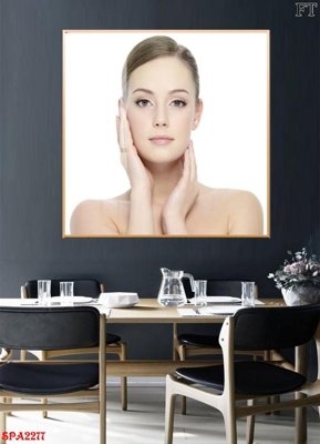 File gốc Tranh trang trí Spa SPA2277 (in lụa) họa tiết 3D