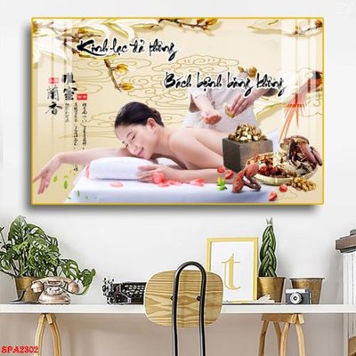 File gốc Tranh trang trí Spa SPA2302 (PNG) nền trong suốt