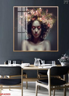 File in lụa Tranh trang trí Spa SPA2323 (chất lượng cao) Tranh trang trí Spa SPA2323