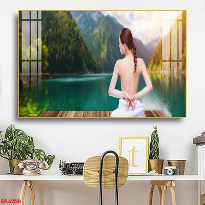 File tranh Tranh trang trí Spa SPA2391 (bản gốc) in lụa 3D