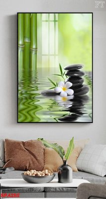 File in trần Tranh trang trí Spa SPA2817 (bản gốc) mây trời