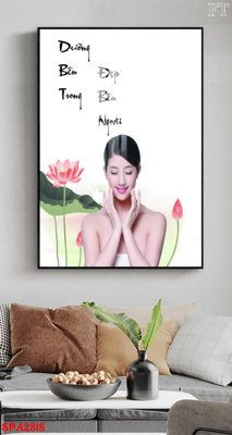 File gốc Tranh trang trí Spa SPA2818 (in 3D) nghệ thuật