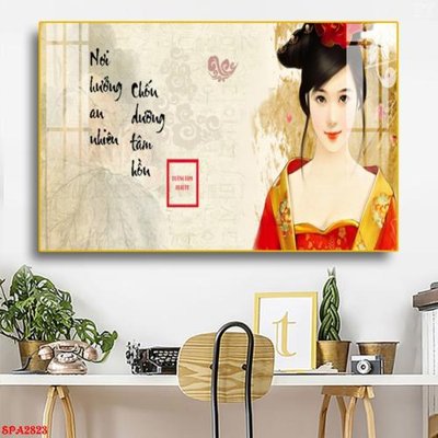 File in trần Tranh trang trí Spa SPA2823 (bản gốc) mây trời