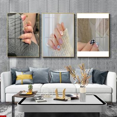 File gốc File tranh nail , tranh trang trí quán nail móng SPA3015 (thiết kế) độc quyền