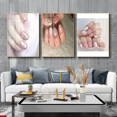 File in trần File tranh nail , tranh trang trí quán nail móng SPA3024 (bản gốc) mây trời