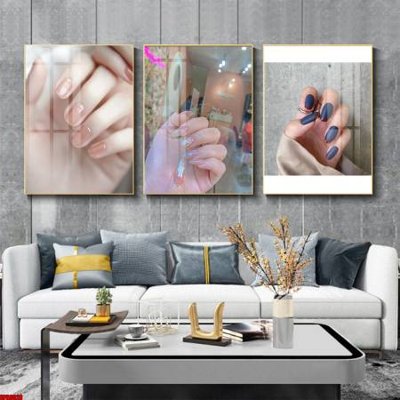 File gốc File tranh nail , tranh trang trí quán nail móng SPA3028 (chuẩn CMYK) cho nhà in