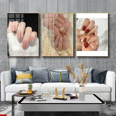 File gốc File tranh nail , tranh trang trí quán nail móng SPA3030 (trang trí) cho phòng khách
