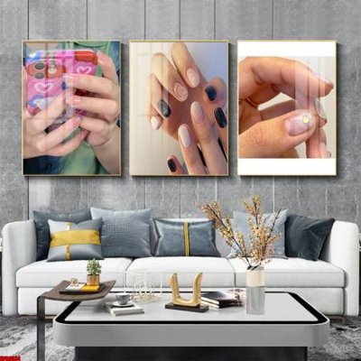 File gốc File tranh nail , tranh trang trí quán nail móng SPA3034 (PNG) không nền chất lượng